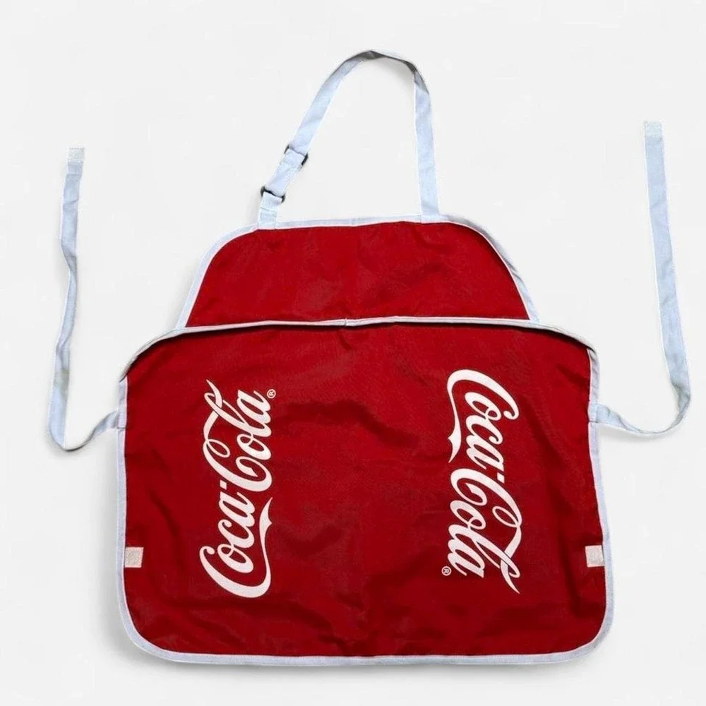 Coca-Cola red apron with pockets retro vintage like
